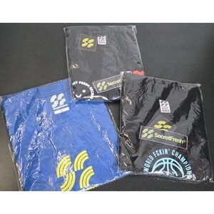 3pc SECRET FRESH SNEAKER EXPO TSHIRT XL Men Black Blue Top Sealed
